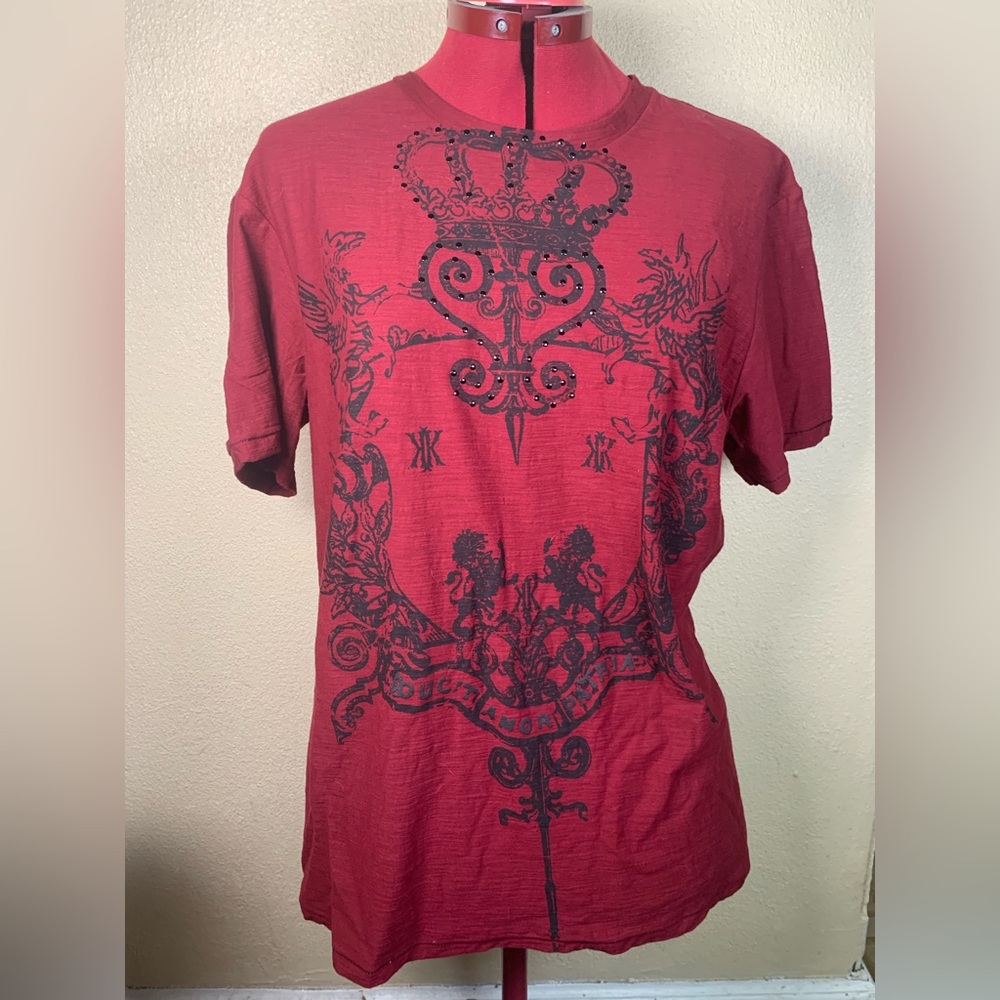 Kenneth Cole Red Graphic Short Sleeve Tee